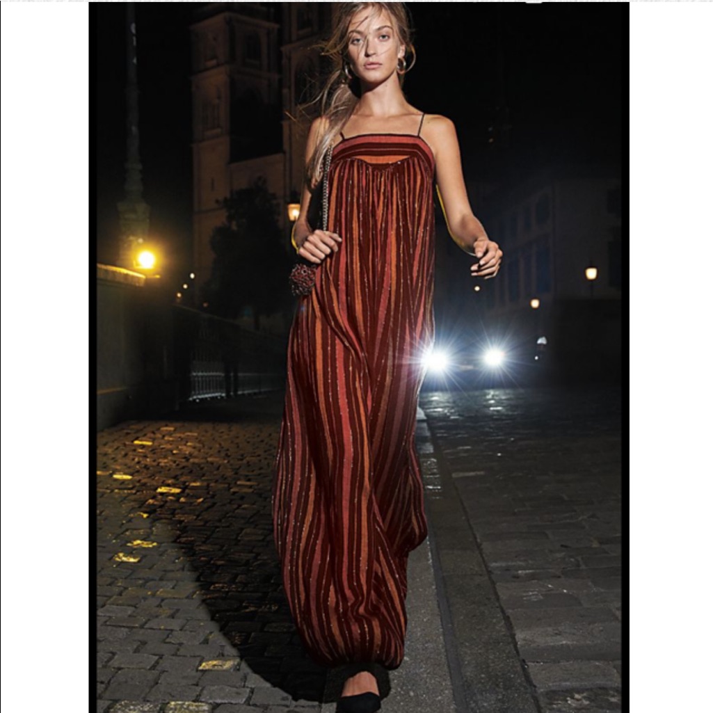 Nwt Free People Harem Lurex Jumpsuit